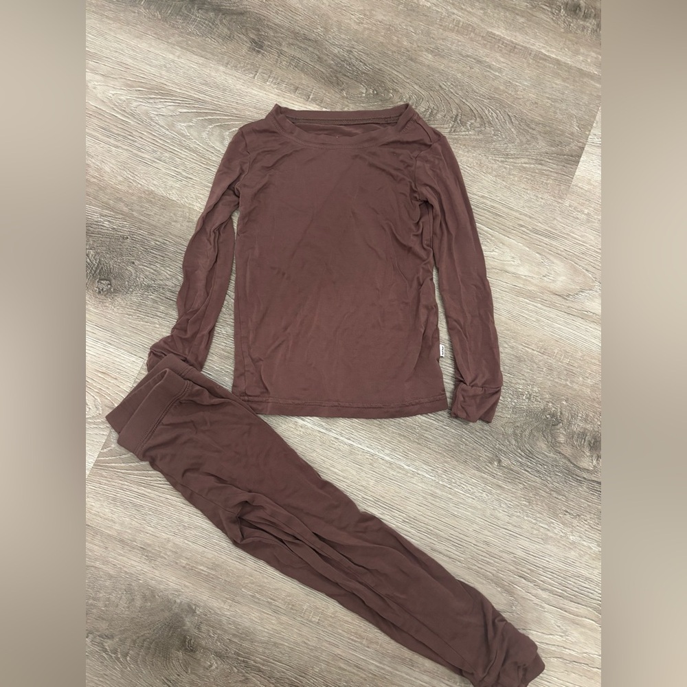 Little Sleepies Chocolate Brown Two Piece 2T Long sleeve